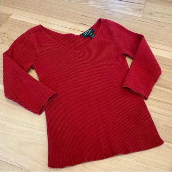 Ralph Lauren 90s Ribbed V-Neck Sweater - Picture 11 of 15